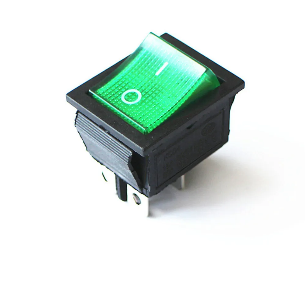 4PN green belt lamp 2 file 4 foot KCD4 двойной тумблер кулисный переключатель power supply 31*25|supply power| |
