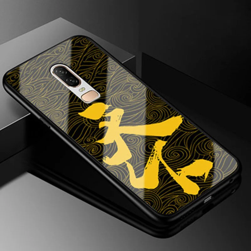 Роскошные закалённое Защитное стекло для Oneplus 6 Чехол Мягкий силиконовый рама Твердый переплет для Oneplus6 1+ 6 случаях One plus 6 телефон оболочки