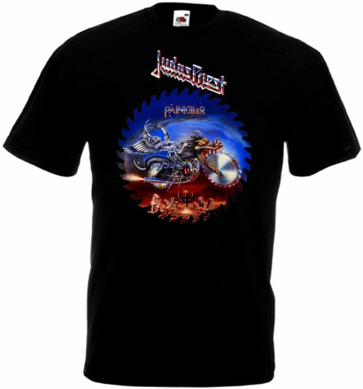 Judas Priest Painkiller v1 футболка черный плакат все размеры S... 5XL | Мужская одежда