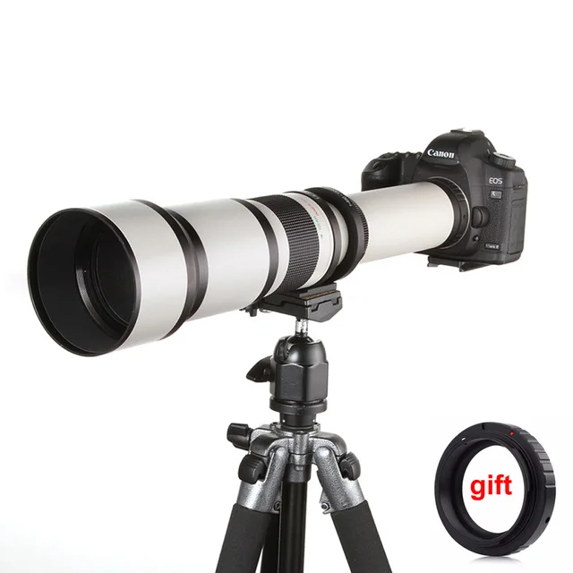 Супертелеобъектив с зумом 650 1300 мм F/8 0 16 + адаптер T2 для цифровых зеркальных камер