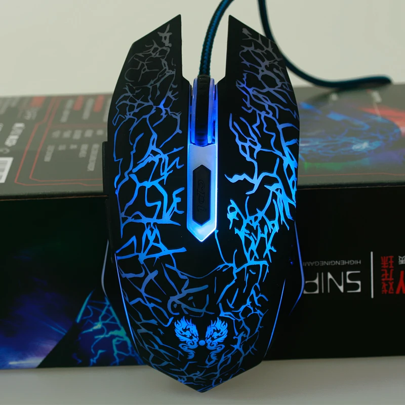 Light-emitting mouse Computer Game Mouse 6Keys USB Wireless Gaming Optical 2.4G WIFI For Gamer | Компьютеры и офис