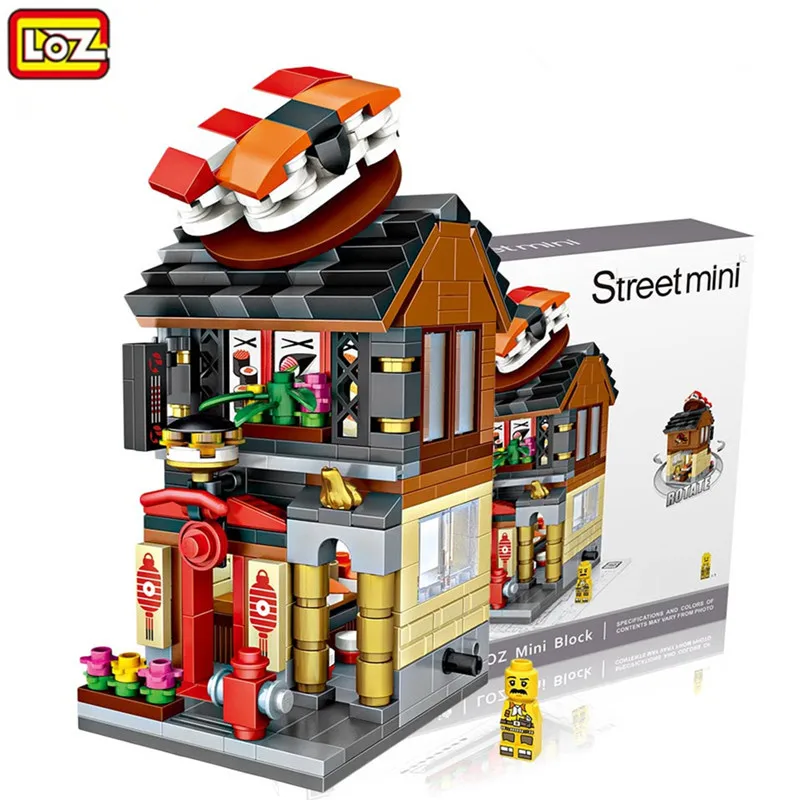 LOZ City мини уличный вид DIY сборка архитектура 3D модель дом магазин Развивающие