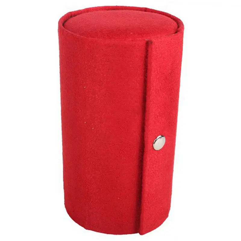 Лидер продаж шикарный бархатный 3-слойный Дорожный Чехол для ювелирных изделий