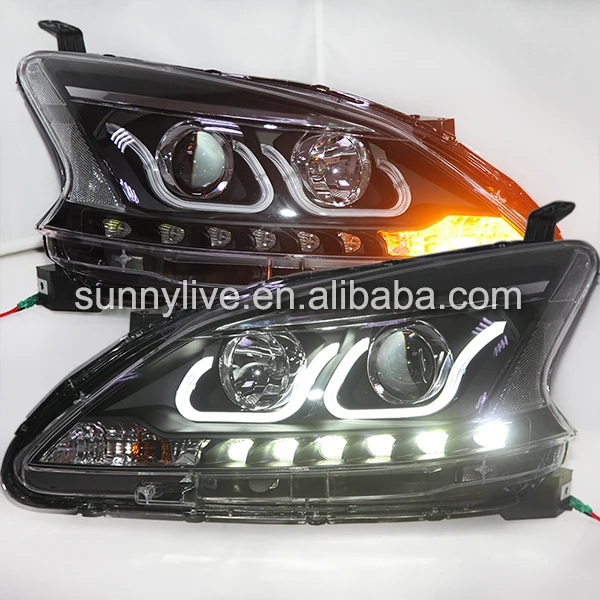 Светодиодная фара для NISSAN Sentra Sylphy led 2012 2014 LF|headlights for|for nissannissan headlights |