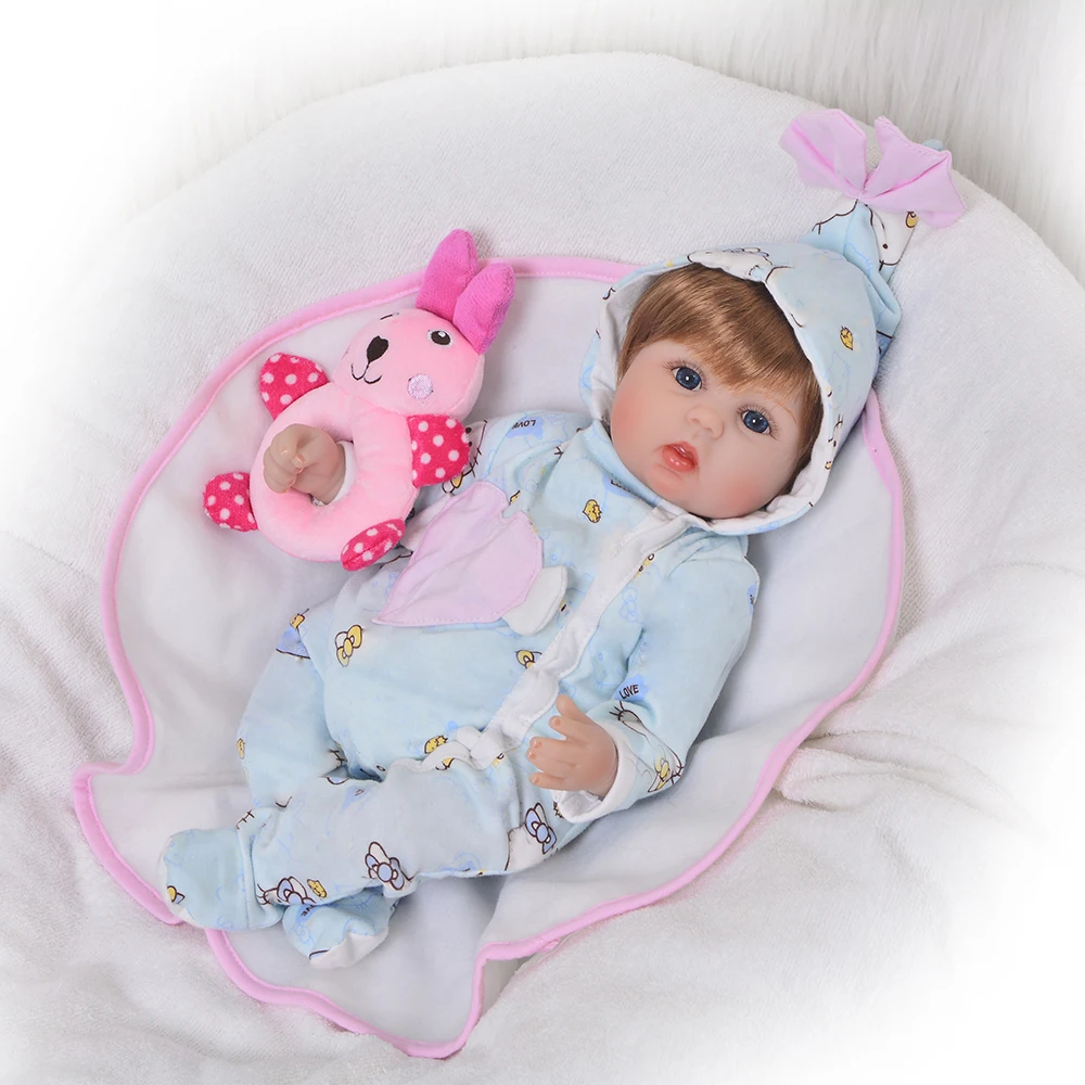KEIUMI Реалистичная 17 ''Reborn Baby Girl Мягкая силиконовая игрушка для тела Модная