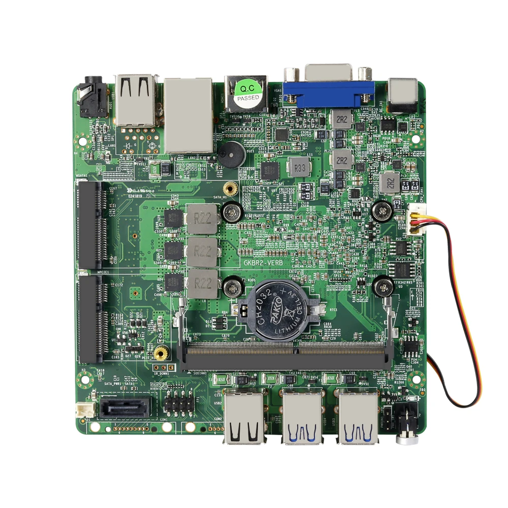 Материнская плата для миникомпьютера Intel Core i3-8130U Процессор DDR4 mSATA SATA 4xUSB3. 0 4xUSB2. 0 Mini PCI-E Вай-Фай HDMI VGA Gigabit Ethernet LAN
