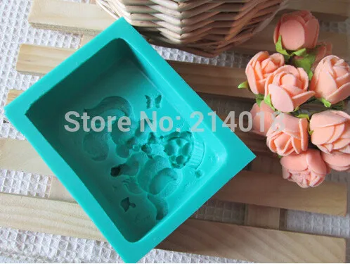 Горячее предложение 3D Пасхальный кролик/кролик форма для мыла ручной работы