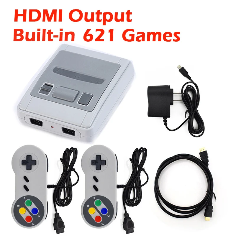 8 битов HDMI Mini Ретро игры видео консолей встроенный 621 игр портативных плееров