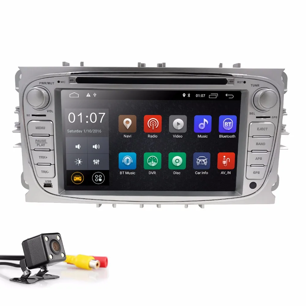2G+ 16G Android 9,0 4G Автомобильный Радио Мультимедиа Видео плеер навигация gps для ford focus Mondeo Galaxy Transit подключения 2 din dvd CD