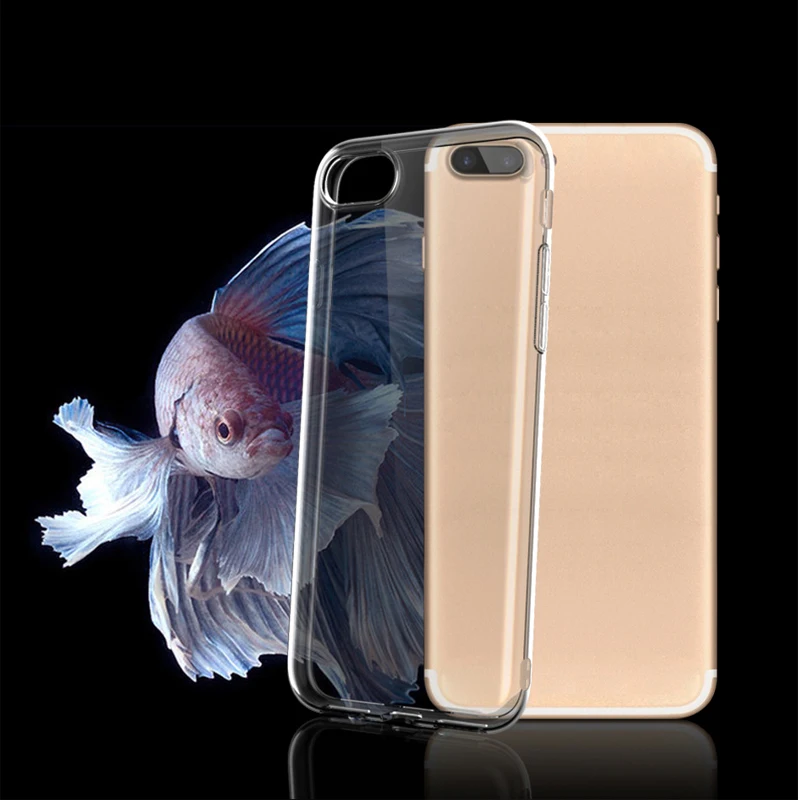 Ультратонкий ТПУ чехол для телефона iPhone 4 4S 5 5S SE 6 6S 7 8 plus X XS XR 11 Pro Max прозрачный