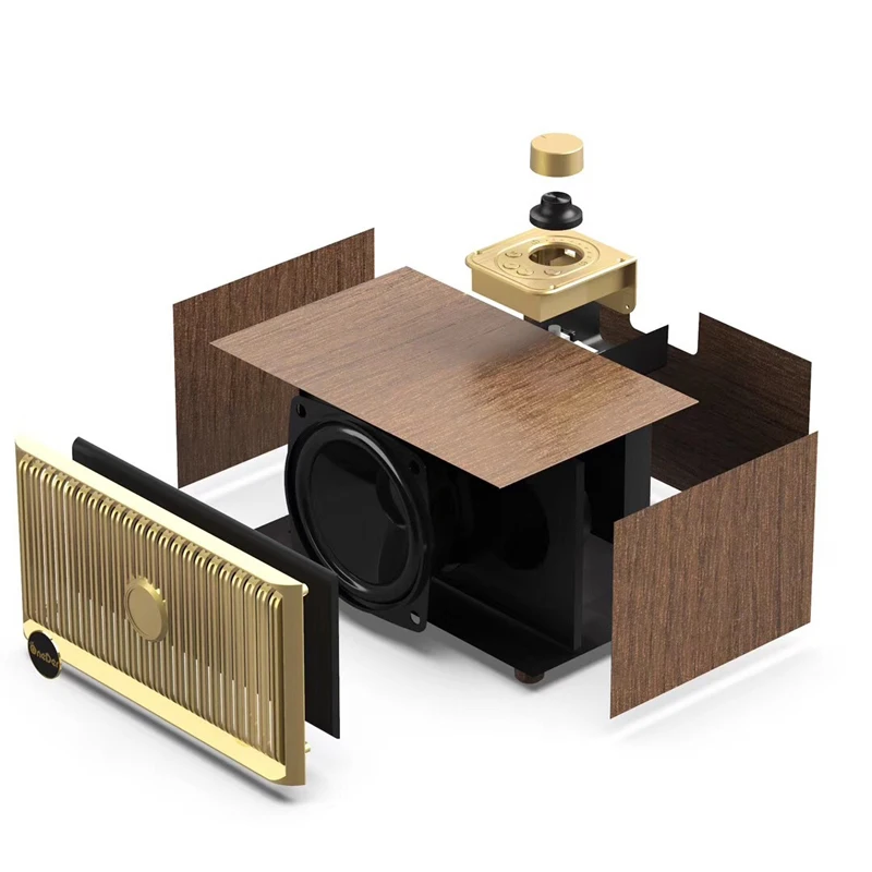 Винтаж деревянные Textuxe Беспроводной Bluetooth стереоколонка бас музыкальный плеер