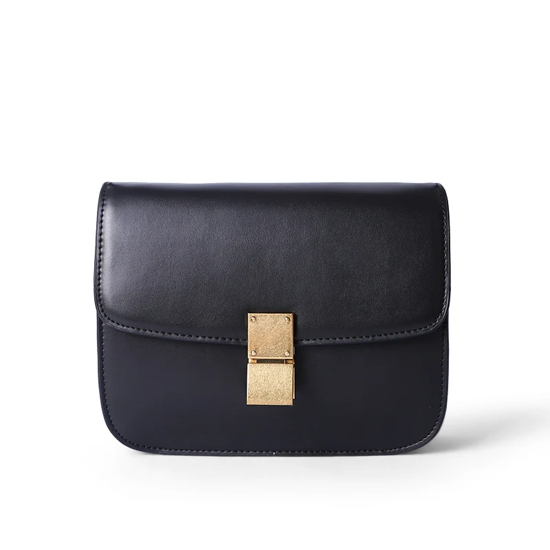 

Quality Women Mini Flap Handbag Lady Genuine Leather Messenger Bags Airline Stewardess Simple Fashion Crossbody Shoulder Bag