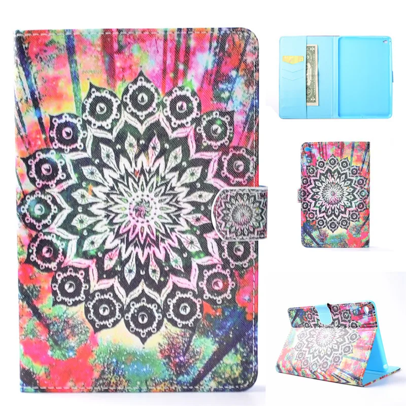 Новый Модный чехол-кошелек с цветочным рисунком для Ipad Mini 4 умный чехол-подставка