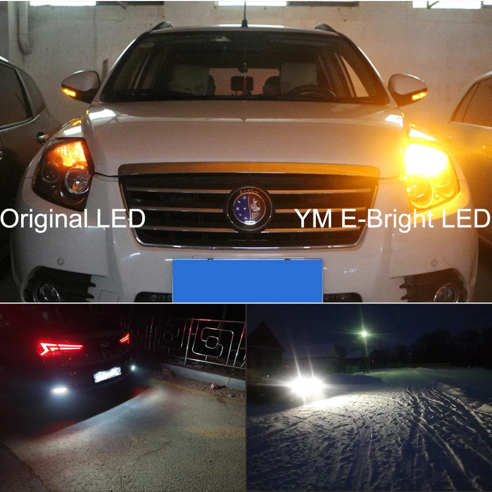2 шт. 1157 7528 1154 2057 2357 бесполярности светодиодный Canbus без ошибок Hyperflash автомобильные