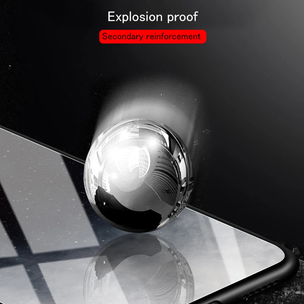Чехол для телефона из закаленного стекла с изображением звездного неба Huawei P20 P30
