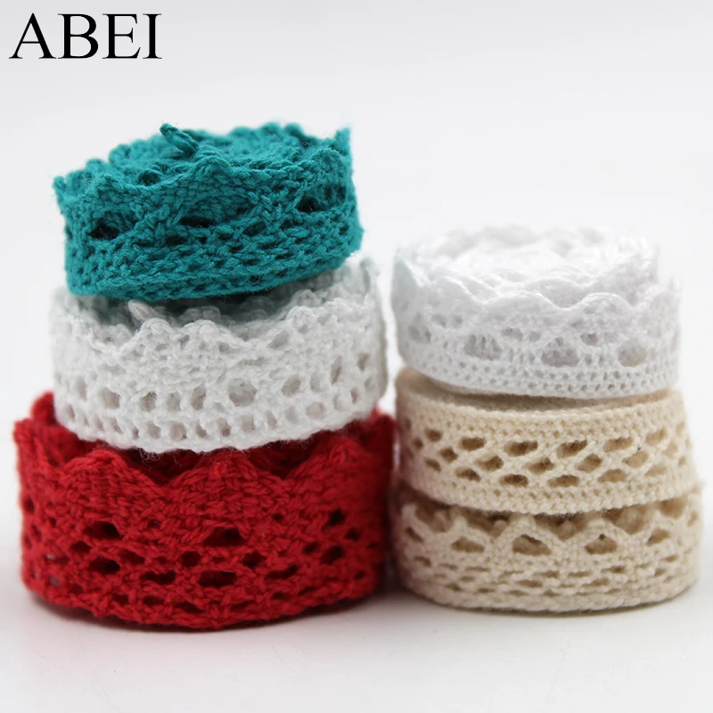 10 ярдов/партия хлопковая кружевная лента 100% хлопок|cotton lace ribbon|cotton trimlace ribbon |