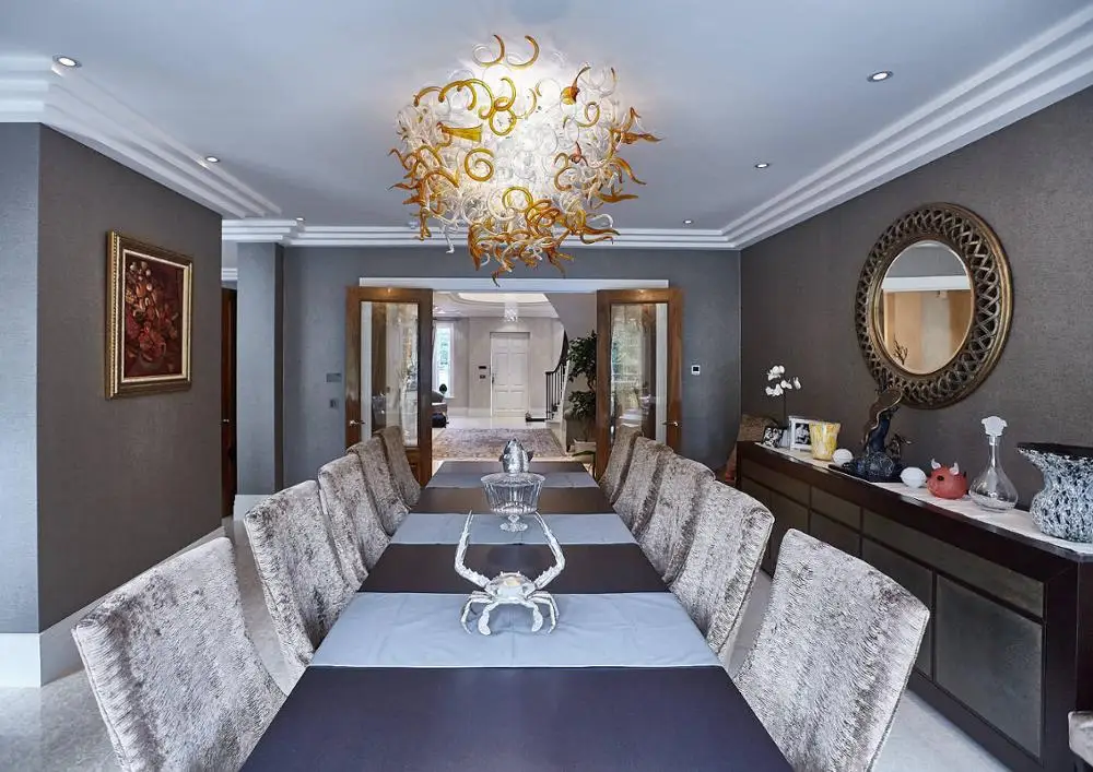 Ручная работа отличная белая Горячая продажа муранская светодиодная люстра