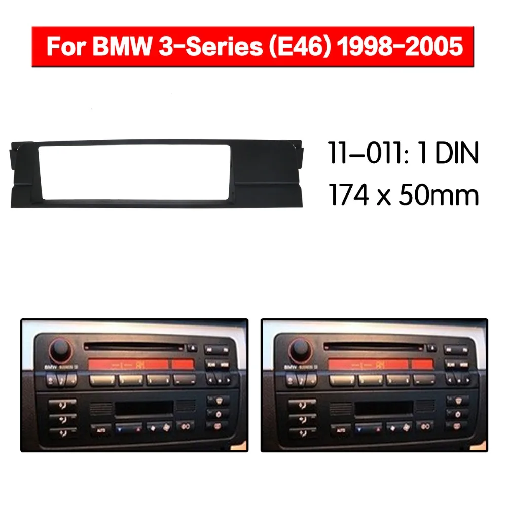 Автомобильный Радио Стерео установка адаптер фасции для 1998-2005 BMW 3 (E46) 1DIN стерео