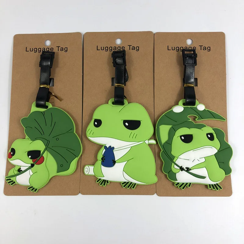 Дорожная лягушка аниме багажная бирка дорожные аксессуары держатель для карт