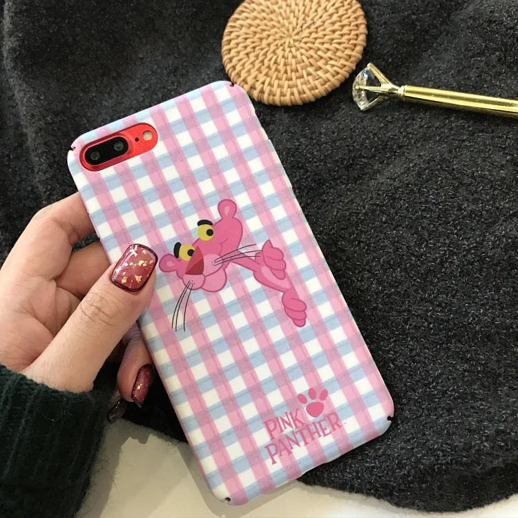 Милый мультяшный Розовый леопардовый чехол для телефона iphone 7 puls 8 8puls розовый