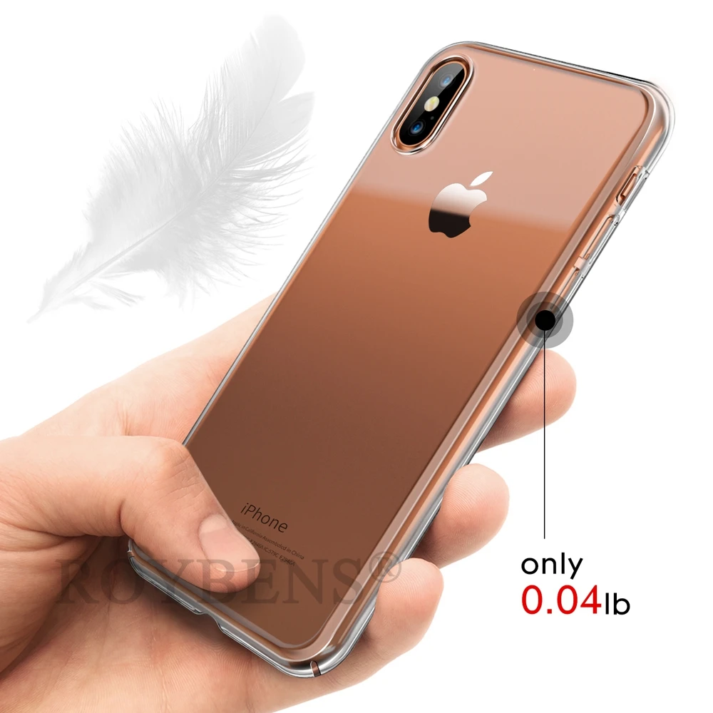 Для iPhone X 10 чехол 99.99% прозрачный жесткий PC Кристальный ультра тонкий задний Чехол