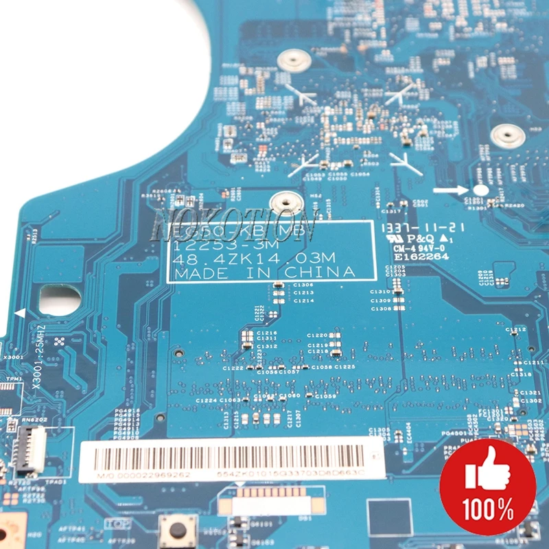 NOKOTION материнская плата для ноутбука acer aspire E1-522 EG50-KB MB 12253-3M 48.4ZK14.03M NBM811100N NB. M8111.00N материнская плата