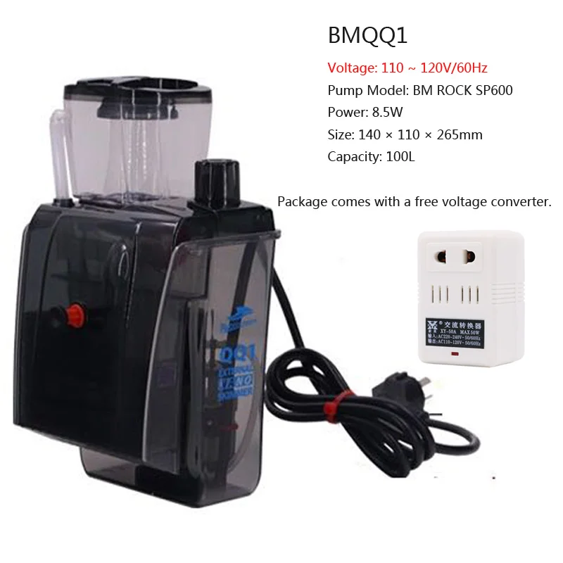 BUBBLE MAGUS NACQQ1 BMQQ1 BMQQ BMQQ2 NACQQ BM протеиновый скиммер коралловый риф танк мини нано фильтр - Цвет: BMQQ1 110-120V