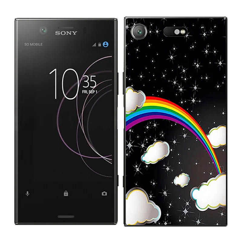 Чехлы для телефонов для Sony Xperia XZ1 компактный чехол слон чехол с рисунком Fundas Мягкий Силиконовый ТПУ чехол ультра тонкие чехлы