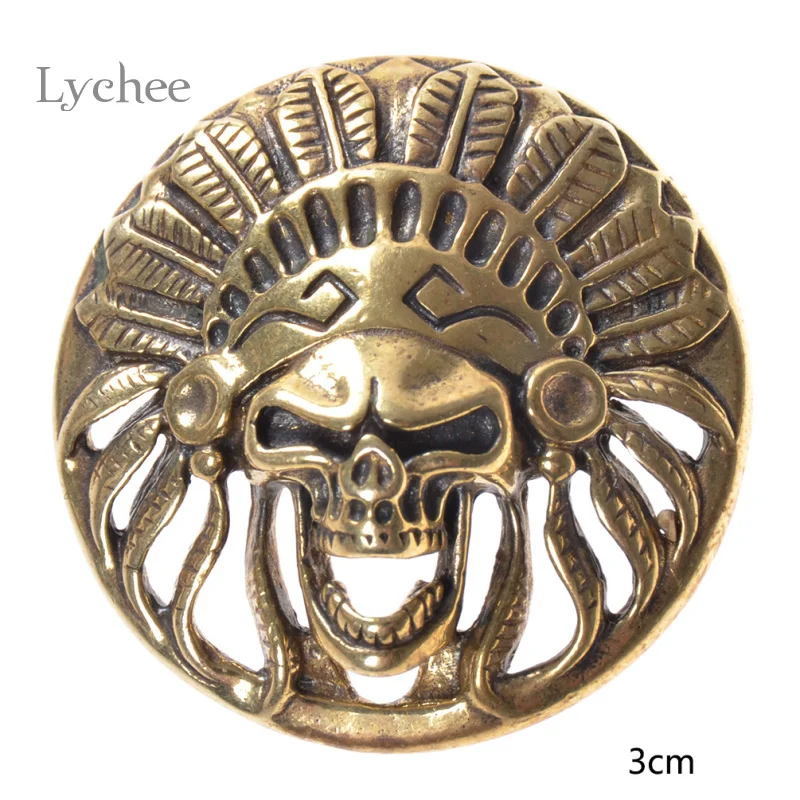 Lychee Life 1 шт. одежда с черепами заклепками для кожевенного ремесла сделай сам