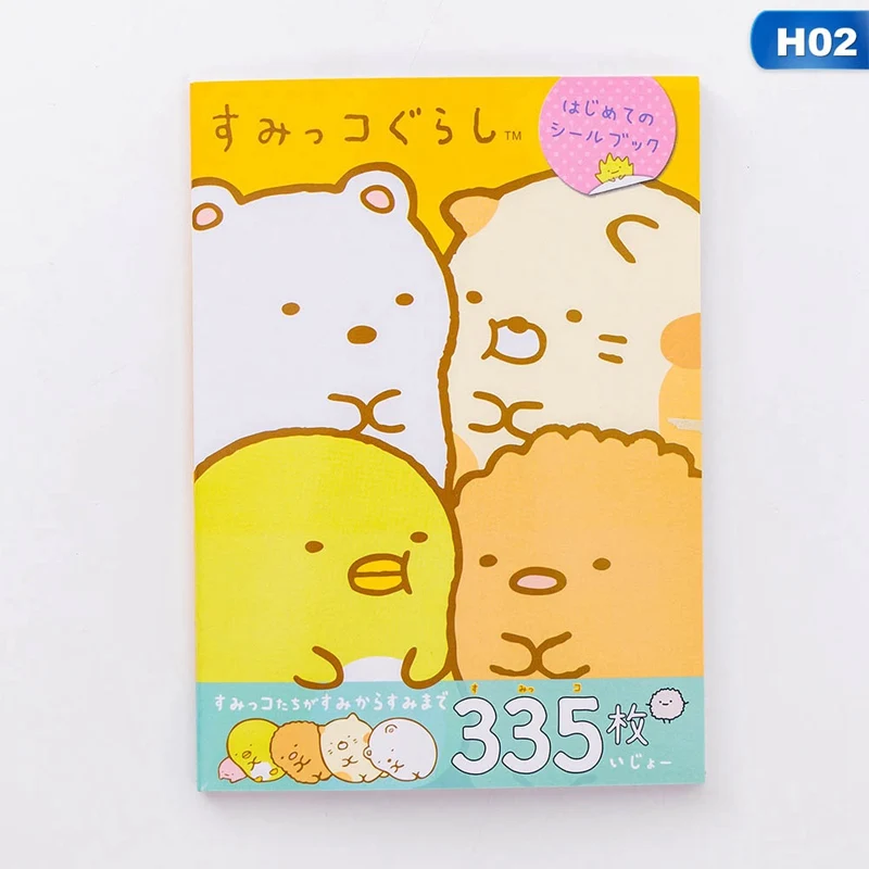 335 шт./упак. японский Стиль мультфильм Книжная Полка Декоративные наклейки из бумаги васи Скрапбукинг ярлыком Дневник стикеры для альбомов - Цвет: 02