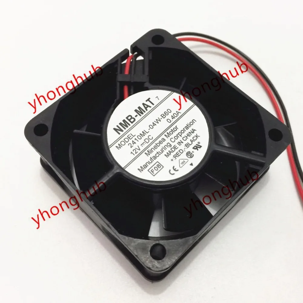 NMB MAT 2410ML 04W B60 F08 DC 12V 0.40A 60x60x25 мм вентилятор охлаждения сервера|square fan|server fandc fan 12v |