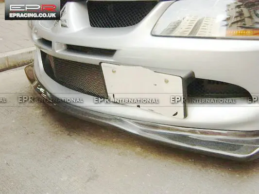 For Evolution EVO 8 Varis Carbon Fiber Front Lip Mitsubishi Glossy Bumpers Accessories Body kit | Автомобили и мотоциклы