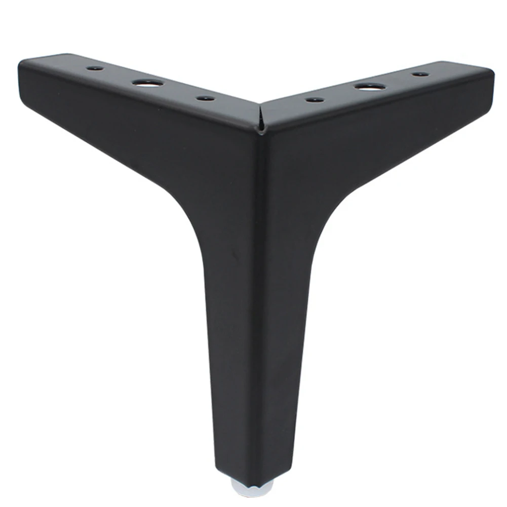 Legs Metal Durable Accessories Table Home Reinforcement Furniture Hardware Practical Adjustable Height Sofa Foot Triangle Cover |