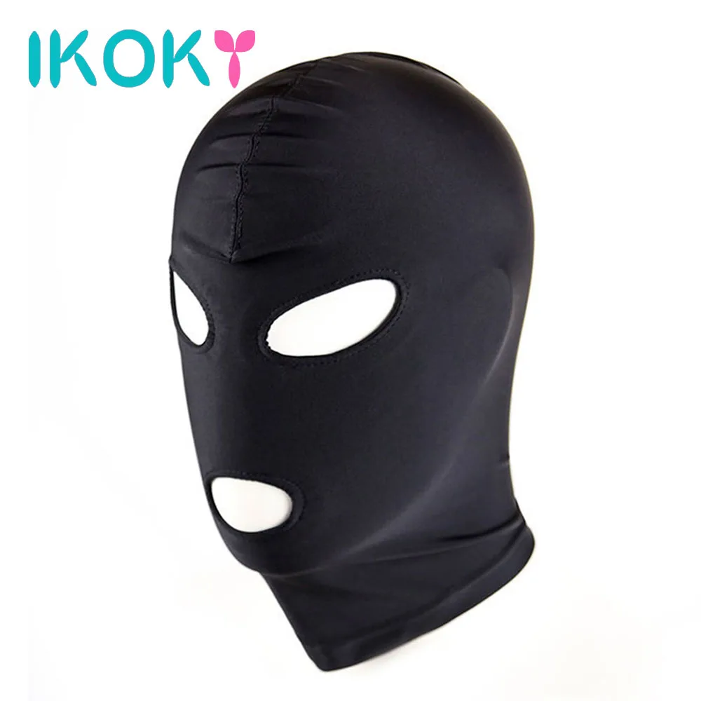 IKOKY сексуальная маска для головы раб эротические игрушки SM бондаж сдерживающий