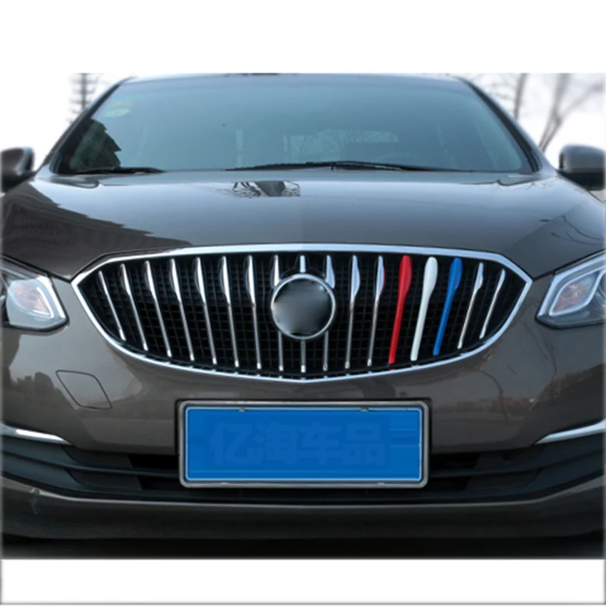 

Car Front Hood Grill Center Kidney Grille For Buick/Excelle GT Three Colors Decoration Strips Styling Accessories