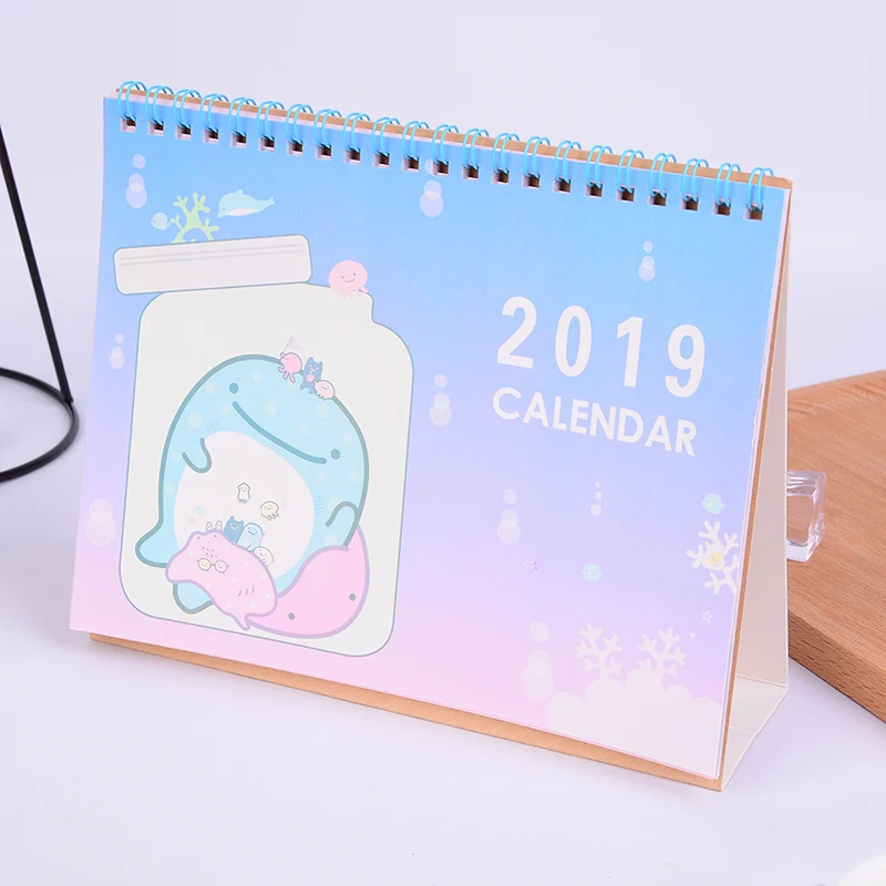 Новый 2018 2019 мультяшный сумикко гураши КИТ стоячий стол календарь Рабочий список