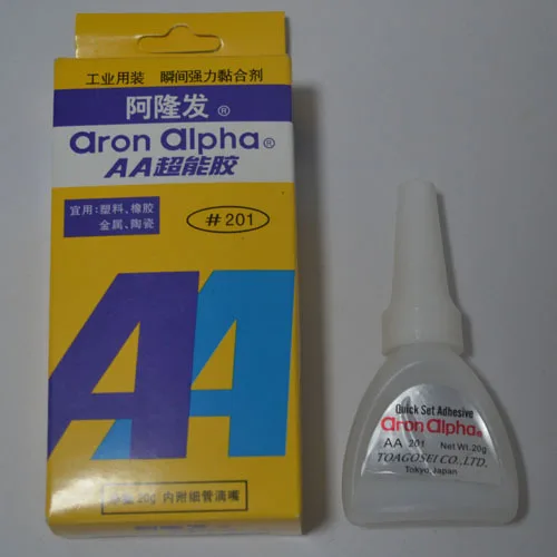 5Pcs new 2019 AA201 industrial super glue Quick-drying 201 glue Aron Alpha glue 201 super glue 20g