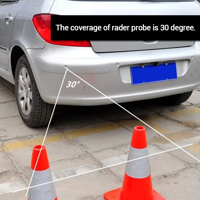 Автомобильный датчик парковки Комплект дисплей 4 датчика s 22 мм 12 В для всех