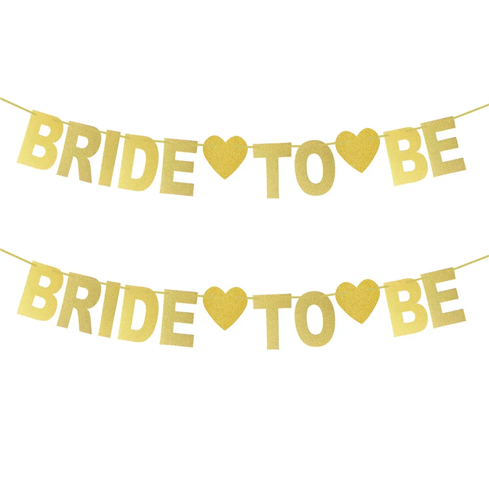 To Be Bride золотой блеск баннер золотые свадебные душ Декор Гирлянда для свадьбы