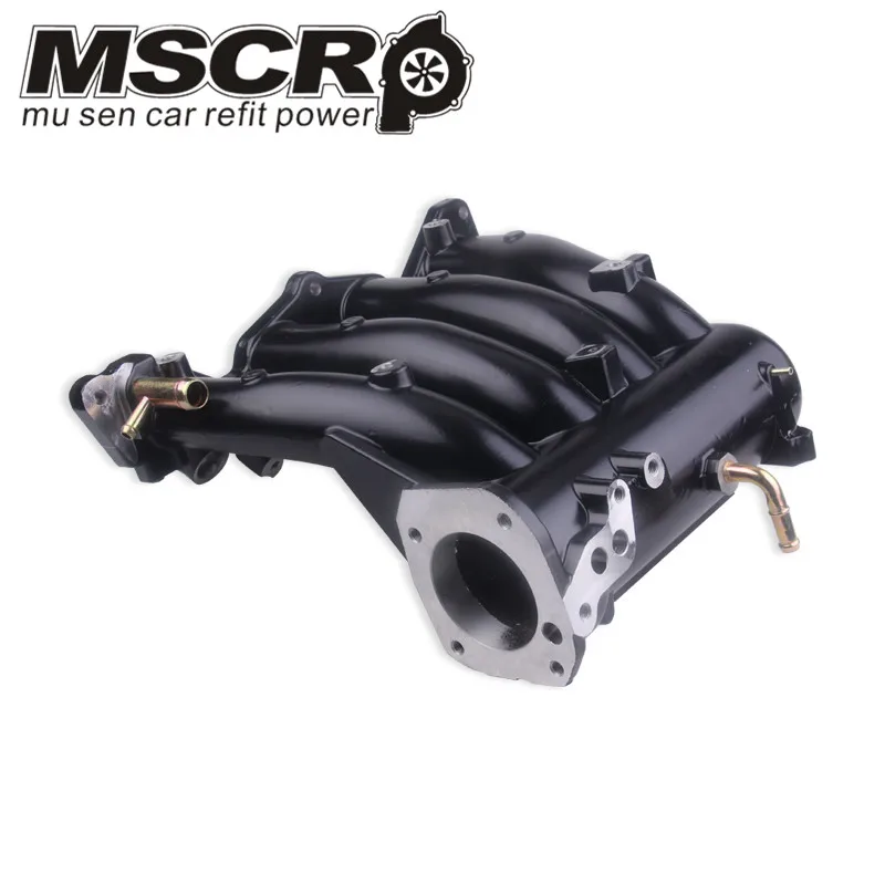 Алюминиевый черный/серебристый впускной коллектор для 1988-2000 Honda Civic CRX Del Sol SOHC D Series