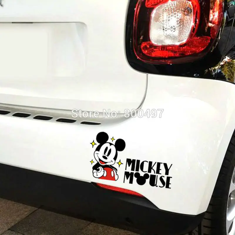 Новый Дизайн забавные Микки Мышь Творческий авто наклейка мультфильм автомобиль