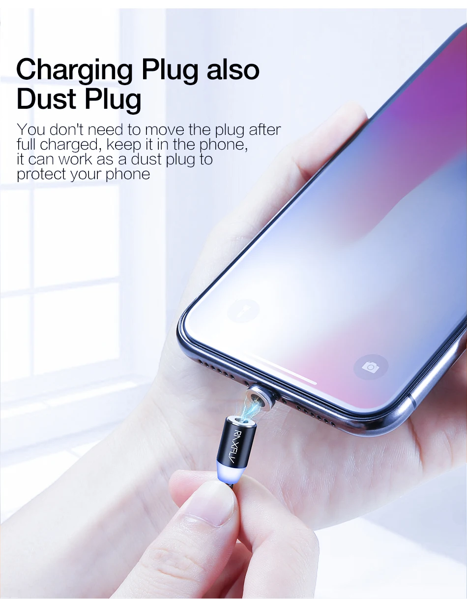 2 в 1 Магнитный кабель RAXFLY Lighting to usb type C кабель для iPhone X 7 XS Max Магнитная Зарядка Micro USB провод магнит зарядное устройство
