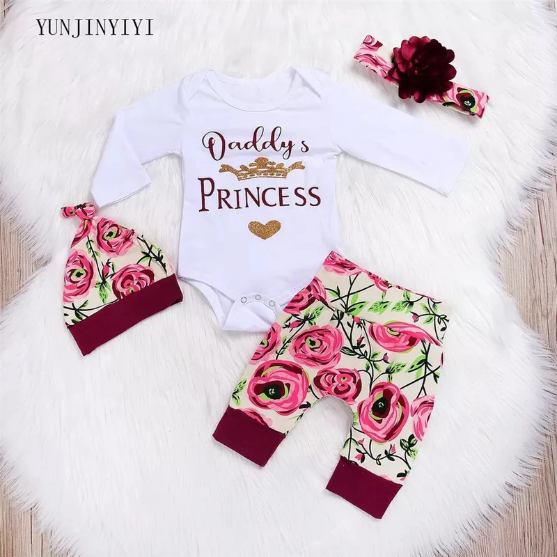 The latest models hot newborn baby children clothes romper casual flowers jumpsuit tights suit female |