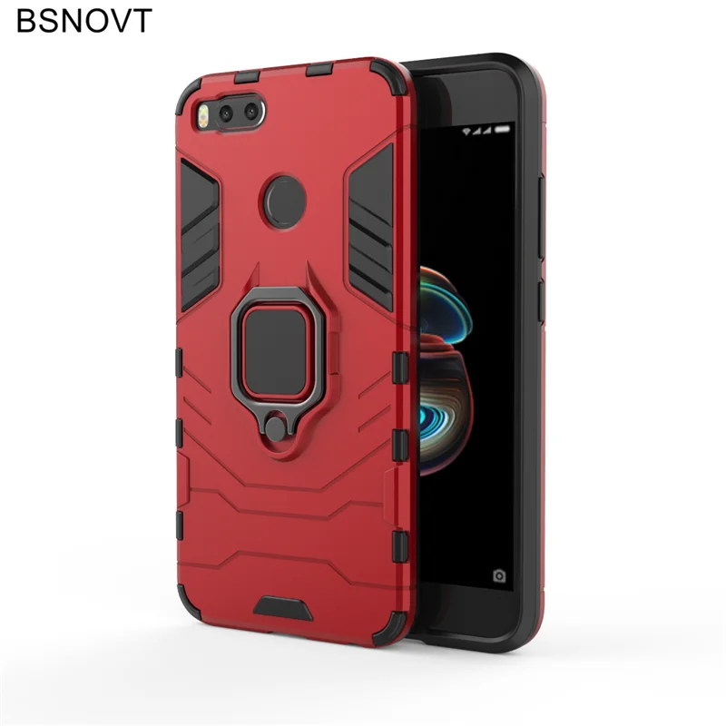 BSNOVT Xiaomi Mi A1 чехол 5X противоударный кольцо на палец магнитный держатель мягкий ТПУ