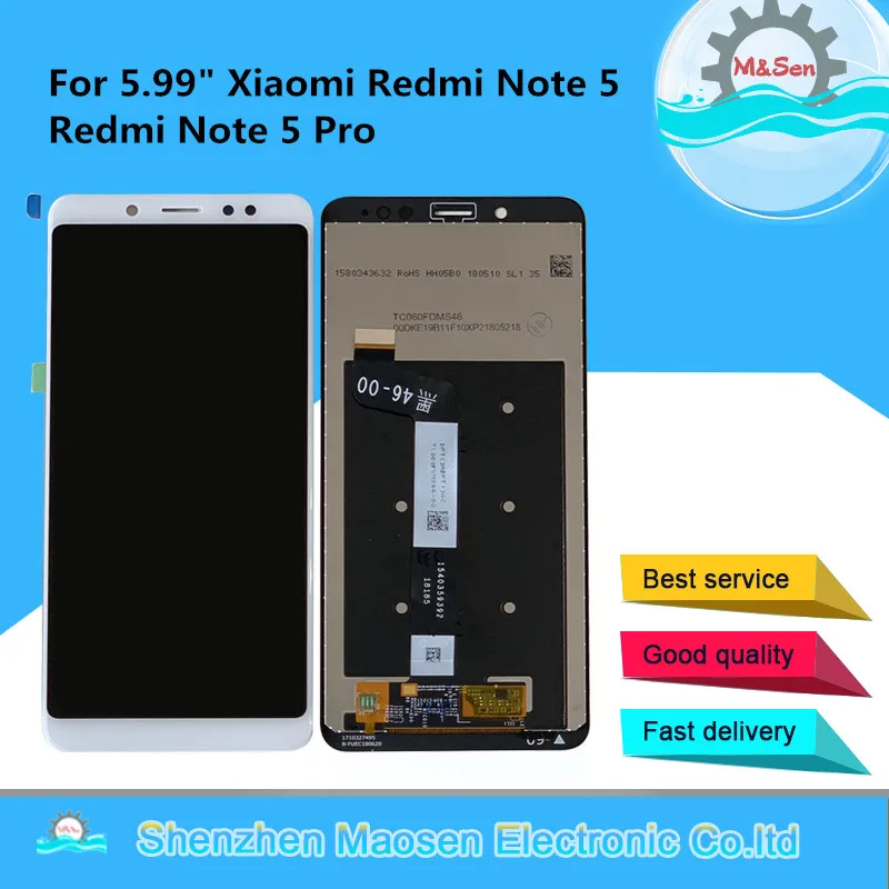 M& Sen для 5,9" Xiaomi Redmi Note 5 Redmi Note 5 Pro ЖК-дисплей+ сенсорный экран дигитайзер для Redmi Note 5 дисплей