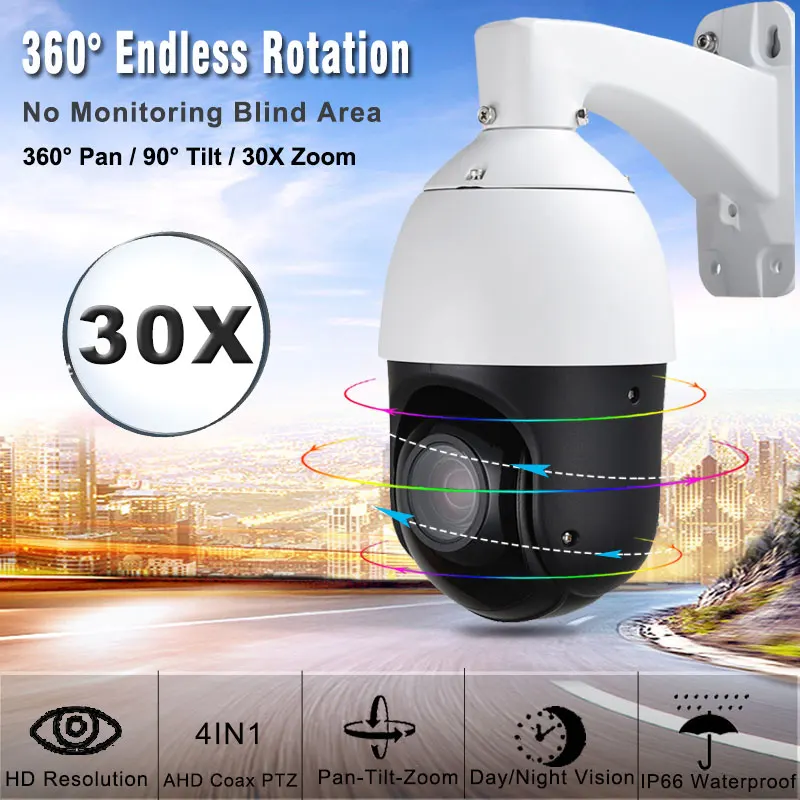 Наружная мини-камера видеонаблюдения 960 МП 100 Ч PTZ AHD CVBS 2 в 1 | Безопасность и защита