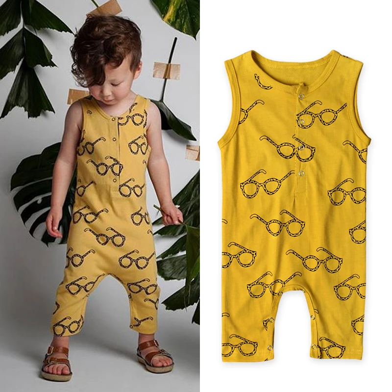 Летние комбинезоны для новорожденных 2017 милые Джемперы маленьких мальчиков