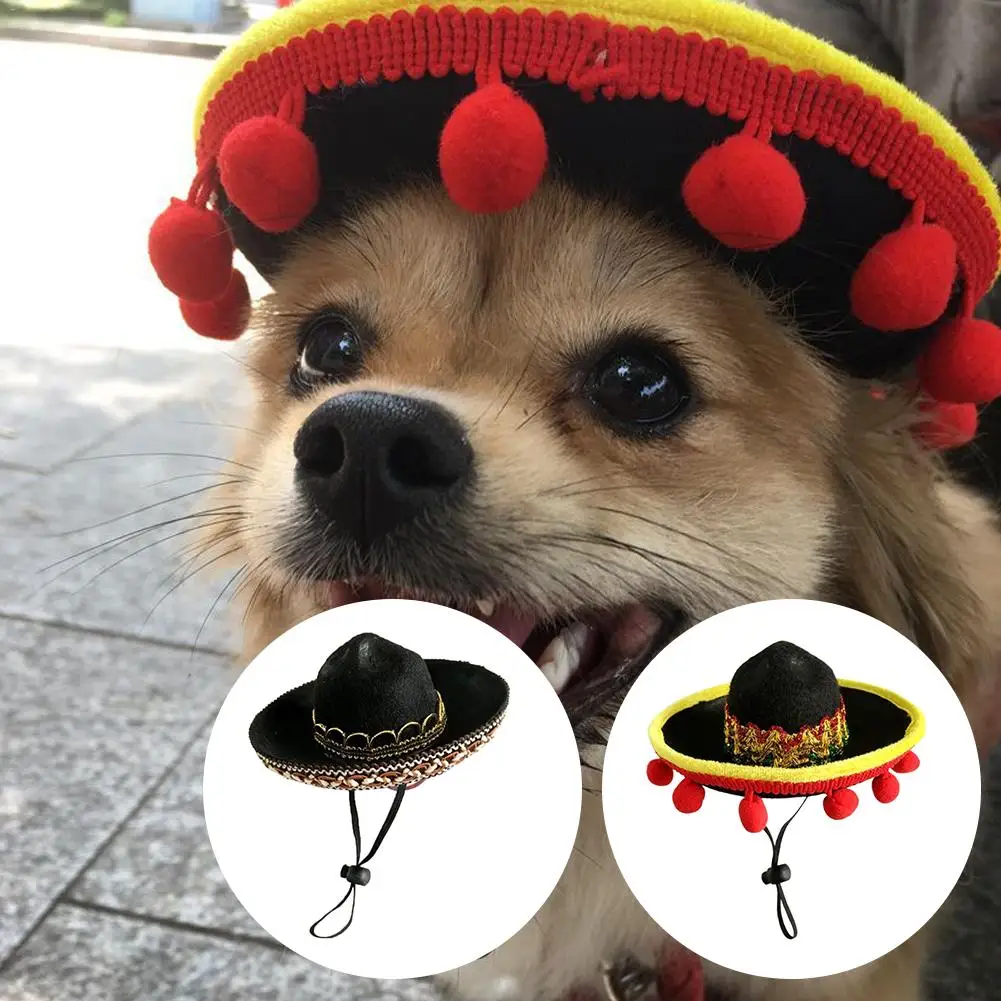 Et Hat многоцветная собачья кошка мексиканская шляпа для домашних животных