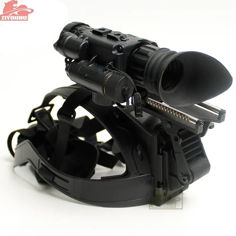 Black ZIYOUHU Super Gen 2 инфракрасные очки ночного видения шлем тип ночного видения Монокуляр Многофункциональный низкий светильник охотничий прицел - Цвет: Black