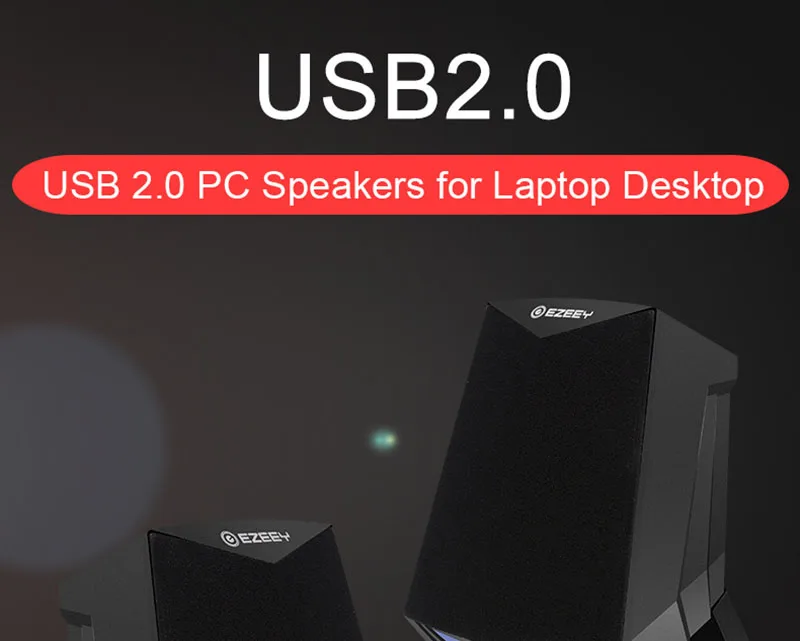 Портативный динамик, USB, двойной рог, проводные колонки, стерео громкоговоритель, музыкальный плеер для настольных ПК, ноутбуков, домашних кинотеатров, телефонов, MP3